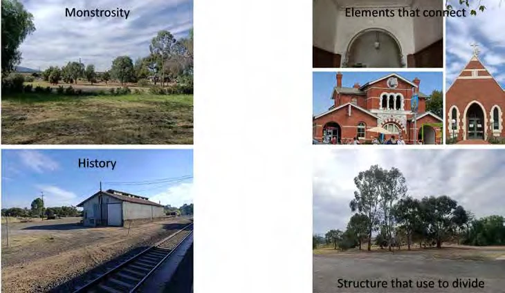 Original Euroa context study, including the bridge and existing shed